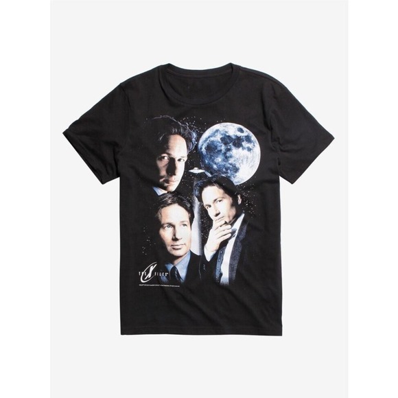 The Xfiles Mulder  Moon Tee Shirt - Picture 1 of 4
